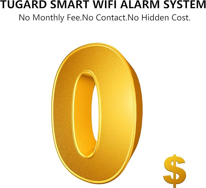 Home Alarm System,12 Pieces Smart Home Alarm Security System DIY No Monthly Fee,Phone Alert,Alarm Siren,Door/Window Sensors,Remotes,Compatible with Alexa and Google, for House Apartment Office,Villa