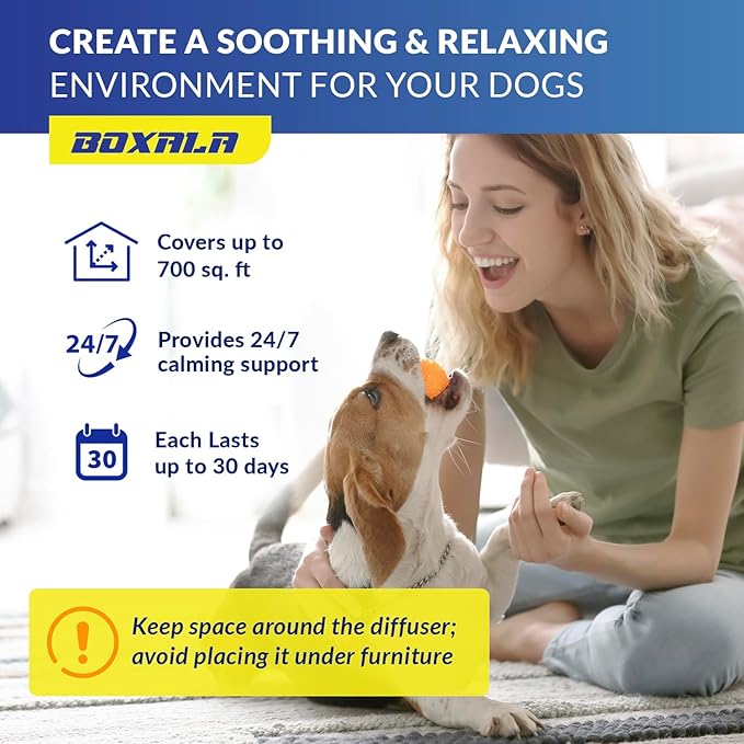 Pheromone Diffuser for Dogs: Calming Pheromone Diffuser Kit - Dog Calming Diffuser - Calming Pheromones - Dog Anxiety Relief (X Large)