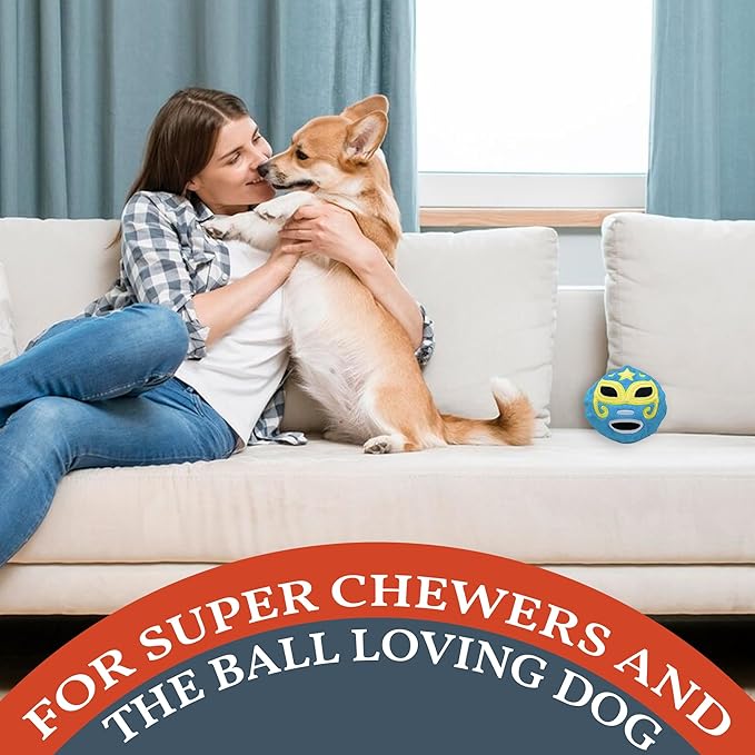 Flourish Pets 2 in 1 Multi-Layer Chew Toy for Active Dogs | Non-Toxic BPA Free Double Stitched Soft Fabric Exterior Dog Toys | Long-Lasting Dog Plush Toys – Lachador 3.5"