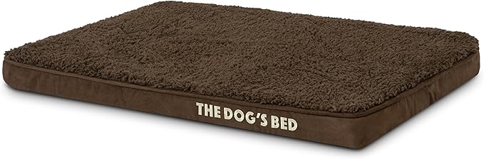 The Dog’s Bed Orthopedic Memory Foam Dog Bed, Small Brown Plush, Pain Relief for Arthritis, Hip & Elbow Dysplasia, Post Surgery, Lameness, Supportive, Waterproof Washable Cover, Veterinary Approved