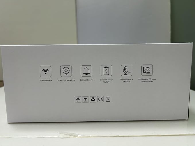 LWOHSI Home Security Alarm System,Wireless 4G/WiFi Home Security Systems with Door/Window Sensor,Tuya APP Alerts,24/7 Professional Monitoring,Work with Alexa and Google,DIY Customized Installation