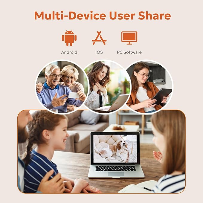 owltron Indoor Security Camera, 2K Cameras for Home Security with Motion Detection, Pet Cam & Baby Monitor with Night Vision, 2.4 GHz WiFi Two-Way Talk, Cloud/SD Storage, Compatible with Alexa