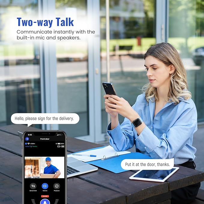 Solar Security Camera Wireless Outdoor, Battery Powered WiFi Camera for Home Surveillance, AI Human Detection, 2-Way Talk, Color Night Vision, Cloud Storage, Weather Resistance (2-Pack)