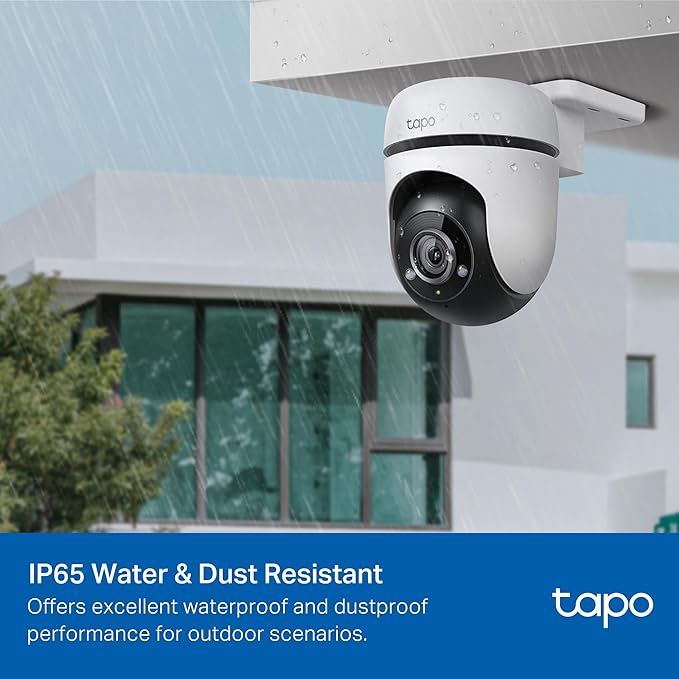 Tapo 1080P Outdoor Wired Pan/Tilt Security Wi-Fi Camera, 360° View, Motion Tracking, Works with Alexa & Google Home, Night Vision, Free AI Detection, Cloud & SD Card Storage(up to 512GB), Tapo C500…