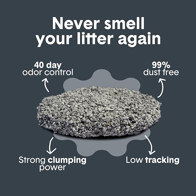 Boxie Probiotic Cat Litter, 40 Day Odor Control, Clumping Clay Kitty Litter, Odor Eliminating Probiotics, Dust-Free, No Fragrances No Fillers, 16 lb