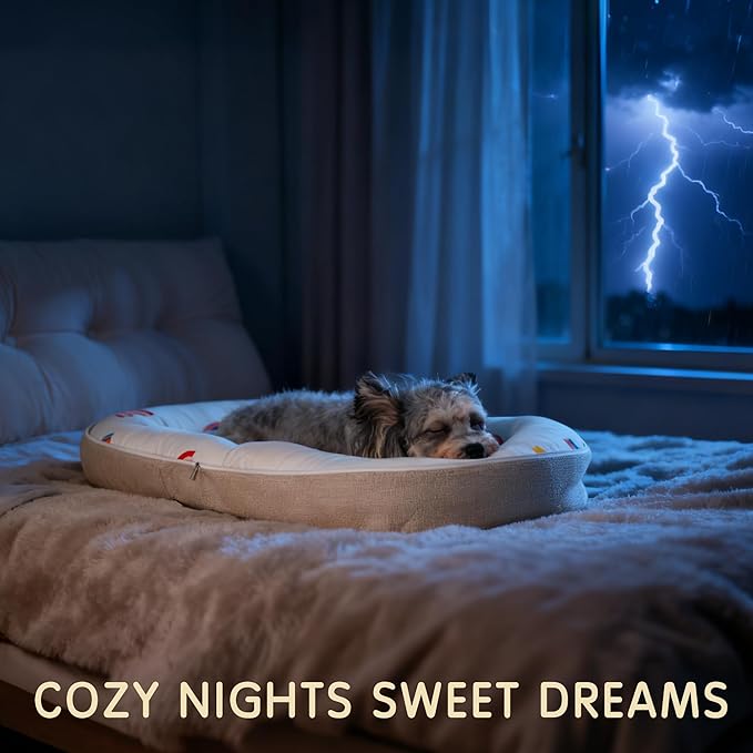 Dog Bed, Portable Couch Sofa, Converts to Backpack for Home, Camping & Travel, Washable Cover & Foldable Soft Memory Foam for Extra Small & Small Dogs, Indoor & Outdoor Use