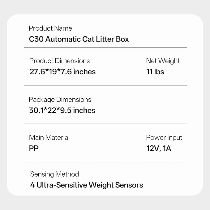 Self Cleaning Cat Litter Box, Open-Top Automatic Litter Box for Multiple Cats, Weight Sensors Safety Protection, Smart APP Control, Odor-Free Waste Disposal, Works with Bentonite Mineral Litter