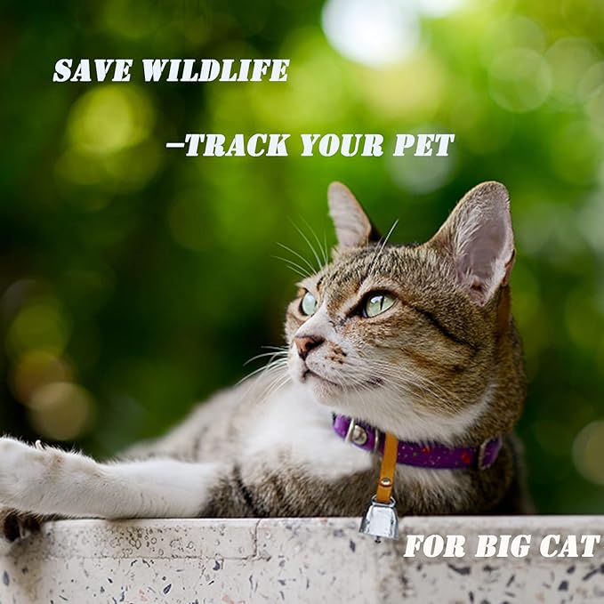 Dog Collar Copper Bell Pet Tracker Noise Maker/Leather Crafters Country Grazing Cow Bell for Pet Anti-Lost Pendant ID Tags for Pet Training Tracker Christmas New Year’s Eve(M)(Silver)