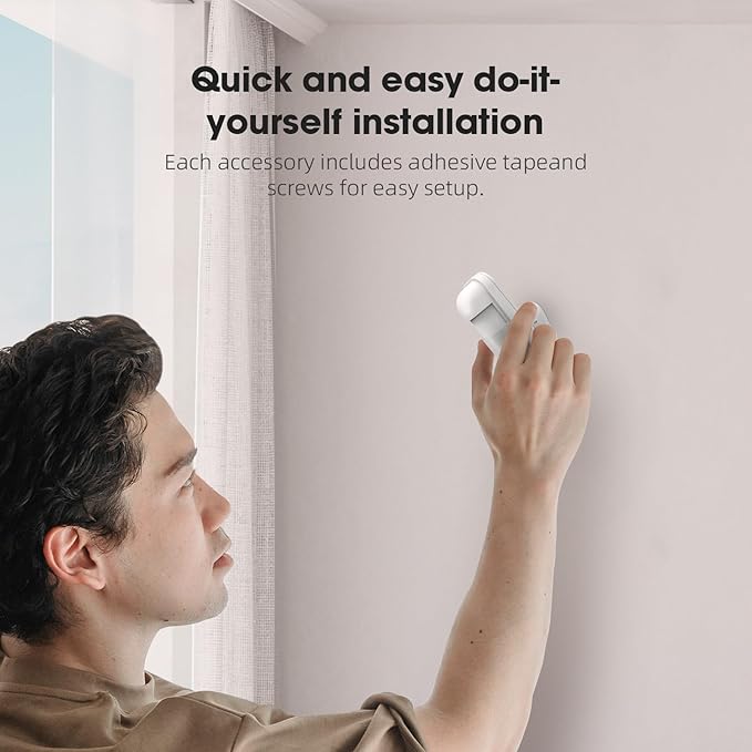 LWOHSI Wireless Alarm System,Door Alarm System,24-Piece Kits with Door/Window Sensors and Motion Detector,Tuya APP Alerts,24/7 Professional Monitoring,Work with Alexa,DIY Customized Installation