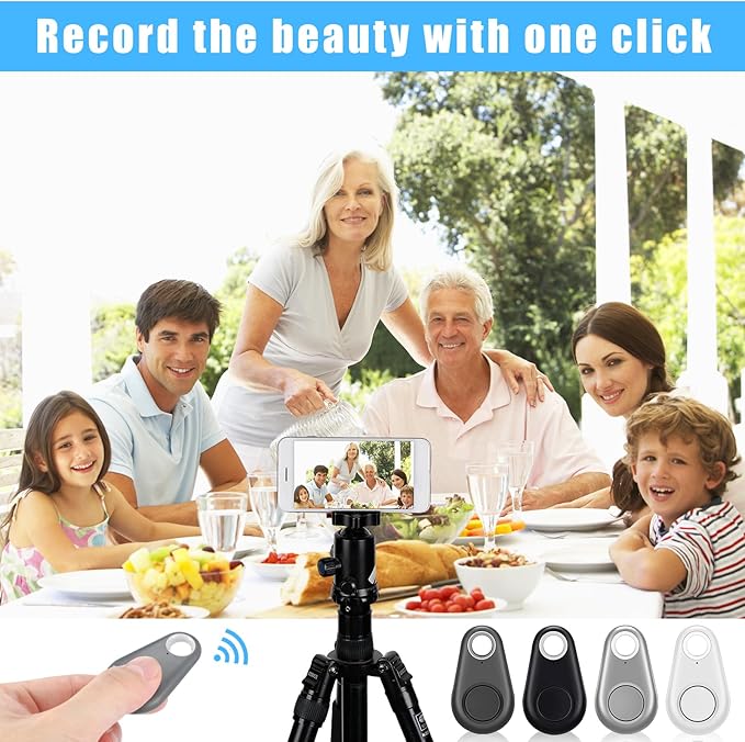 Flutesan 8 Packs Portable GPS Tracking Mobile Tracking Anti Loss Smart Device Key Finder Locator GPS Tracker Device for Pets Dog Cat Wallet Keychain Luggage, Alarm Reminder(Black, White, Gray)