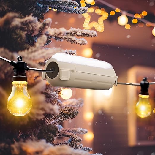 RESTMO 5-Piece Outdoor Waterproof Electrical Box Set – 12.5" x 8.5" x 5" Large & 7.1" x 2.3" x 2.3" Small, Weatherproof Boxes for Power Strip, Outlet, Plug, Socket, Timer, Holiday Light, Almond