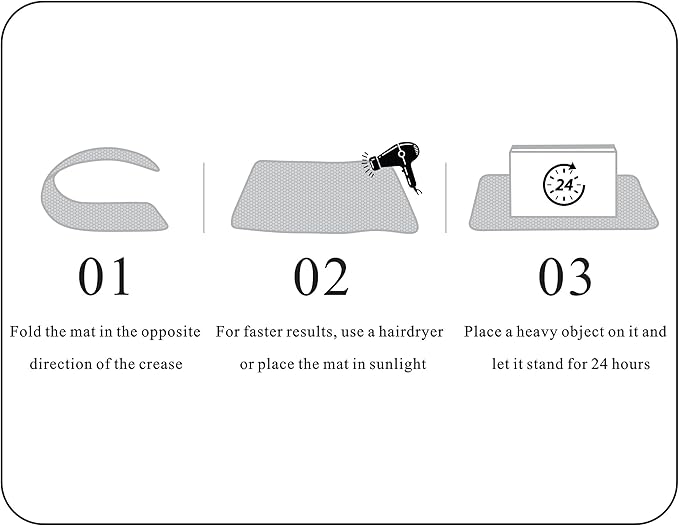 Large cat Litter mat, Jumbo Size (47" x 32") Black, Double Layer, Waterproof, Odor-Free, Easy to Clean