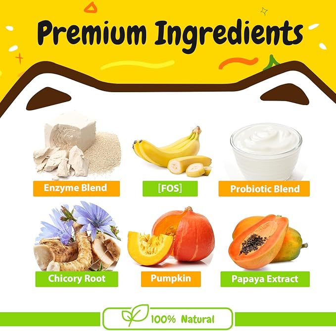 PENPEN Probiotics for Dogs, Dogs Probiotics for Digestive Health, Multi-Probiotic and Enzyme Blend Promote Gut Health & Immune Support, Eases Sensitive Stomachs - Beef Flavor, 180 Soft Chews