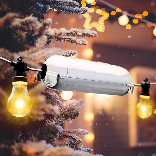 RESTMO 5-Piece Outdoor Waterproof Electrical Box Set – 12.5" x 8.5" x 5" Large & 7.1" x 2.3" x 2.3" Small, Weatherproof Boxes for Power Strip, Outlet, Plug, Socket, Timer, Holiday Light, Light Gray