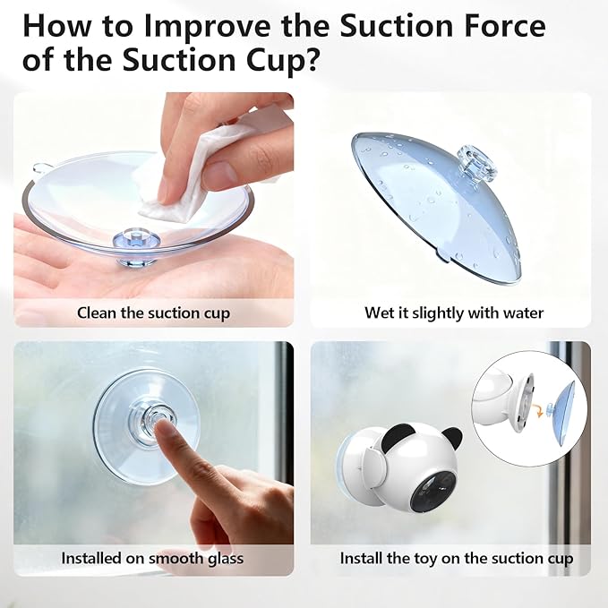 Laser Cat Toys for Indoor Cats, Truly Random Trjajectory, Suction Cup Design, Run Quiet, Interactive Cat Toy Automatic