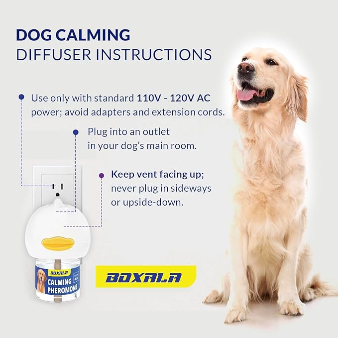 Pheromone Diffuser for Dogs: Calming Pheromone Diffuser Kit - Dog Calming Diffuser - Calming Pheromones - Dog Anxiety Relief (X Large)
