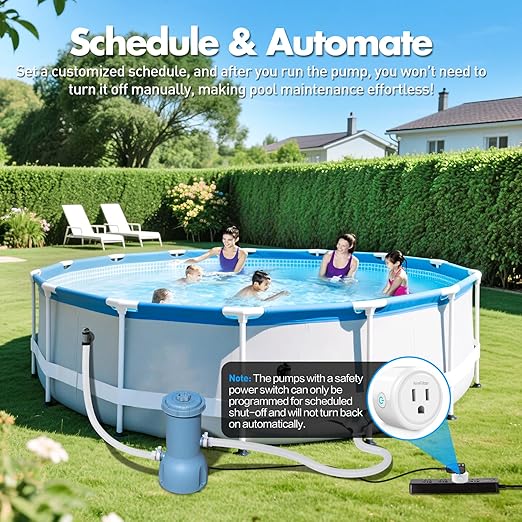 WiFi Smart Plug, Wireless Plugs Outlet Compatible with Alexa & Google Voice Assistant, App Controlled Outlet with Timer Function, 2.4GHz Only Wi-Fi Smart Socket, Smart Plug Timer for Home