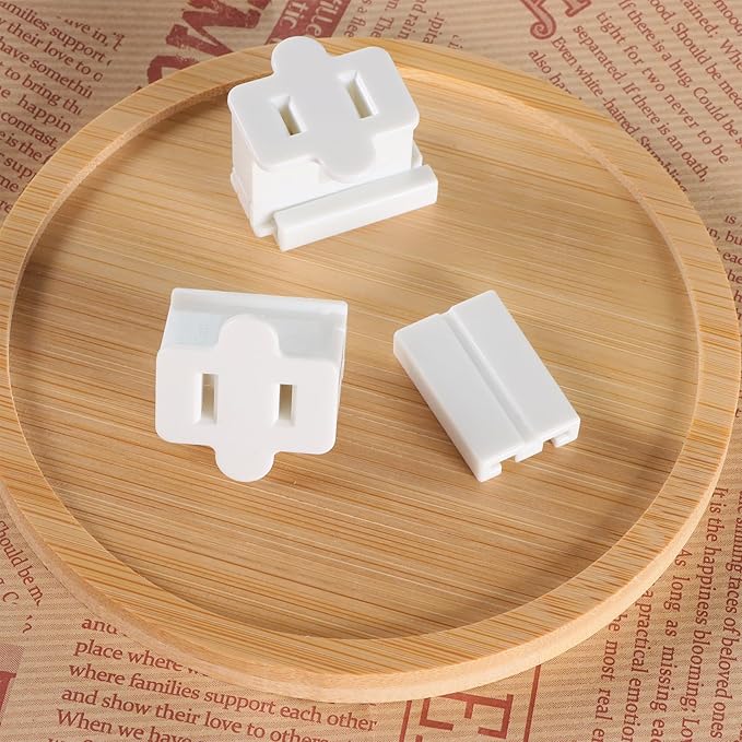 Electric Plugs - 25PCS Female Vampire Plug - SPT-1 White for Christmas Light Strings & Lamps and DIY Projects