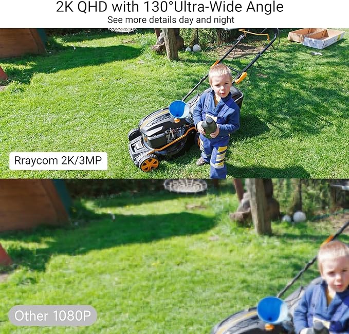 Rraycom 2Pack 5G&2.4G Security Cameras Wireless Outdoor - 2K Tuya Smart Camera for Home Security with AI Motion Detection, Spotlight, Color Night Vision,2-Way Audio, Waterproof, SD/Cloud,Works w/Alexa