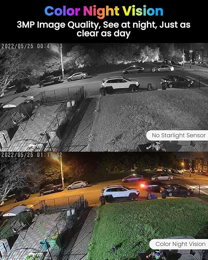 MUBVIEW Security Cameras Wireless Outdoors - 4 Pack Outdoor Camera Wireless 2K Battery Powered Security Camera Outdoor & Indoor, WiFi Home Cameras with Spotlight/Siren/AI Motion Detection/2-Way Talk
