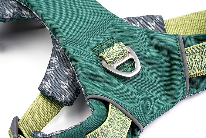 Winchester Pet No-Pull Adjustable Soft Padded Dog Vest Harness with Reflective Stitching, Smoke Pine, Large