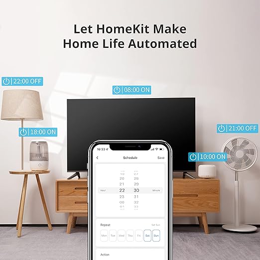 ใ2025 Newใ SwitchBot HomeKit Smart Plug Mini 15A, No Hub Required, Energy Monitor, WiFi(2.4G Only) Outlet Works with Apple HomeKit, Alexa, Google Home, App Remote Control & Timer Function(1 Pack)