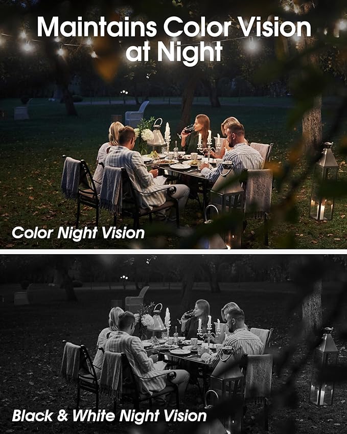 Security Cameras Wireless Outdoor Solar, 4MP 360° View Battery Powered Outdoor Camera, Night Vision with Spotlight, 2-Way Audio, PIR Motion Sensor, 2.4G/5G Dual Band WiFi, Grey(2 Pack)