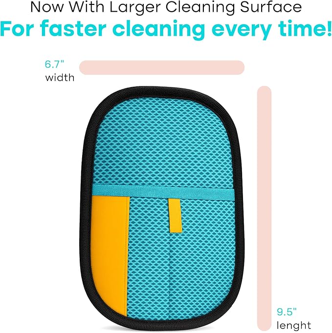 Uproot Clean Pet Hair Removal Tool Glove for Cats & Dogs: Infinitely-Reusable Electrostatic Pet Hair Remover Glove for Any Fabric - Cleans Furniture, Clothes, Car Upholstery, & More