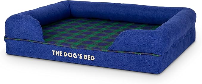 The Dog’s Bed, Med Black Watch Tartan, Memory Foam, Pain Relief: Arthritis, Hip & Elbow Dysplasia, Post Surgery, Lameness, Supportive, Calming, Waterproof Washable Cover, Veterinary Approved