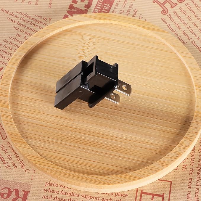 Vampire Plug, SPT-2 -Zip Cord Plug, Male Female Gilbert Plug, Slide on Plug for SPT-2 Electrical Cable-8 AMP 25 Pack(Male, Black)