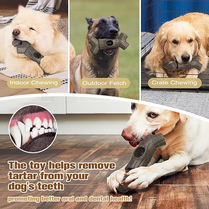 Bully Stick Holder for Dogs, Though Dog Toys for Aggressive Chewer, Sturdy Dog Chew Holder Safety Device to Prevent Choking, BPA-Free, Long-Lasting -Fits Various Bully Sticks