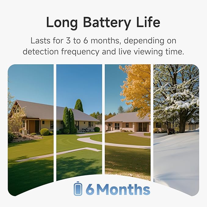 Noorio Security Camera Wireless Outdoor, B210 2K Indoor Cameras for Home Security AI Motion Detection, 1Min Install Outdoor Camera Battery Powered Color Night Vision, 2-Way Talk with Alexa