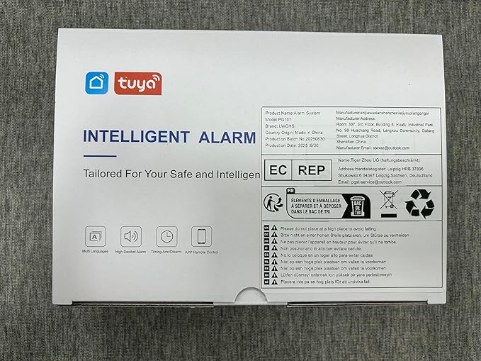 LWOHSI Home Security Systems,Wireless 4.3" Fulltouch Screen Home Alarm Kits with 2MP HD Security Camera,4G SMS/Tuya APP Real-Time Alerts,Door Sensors,Remote,Compatible with Alexa and Google for Villa