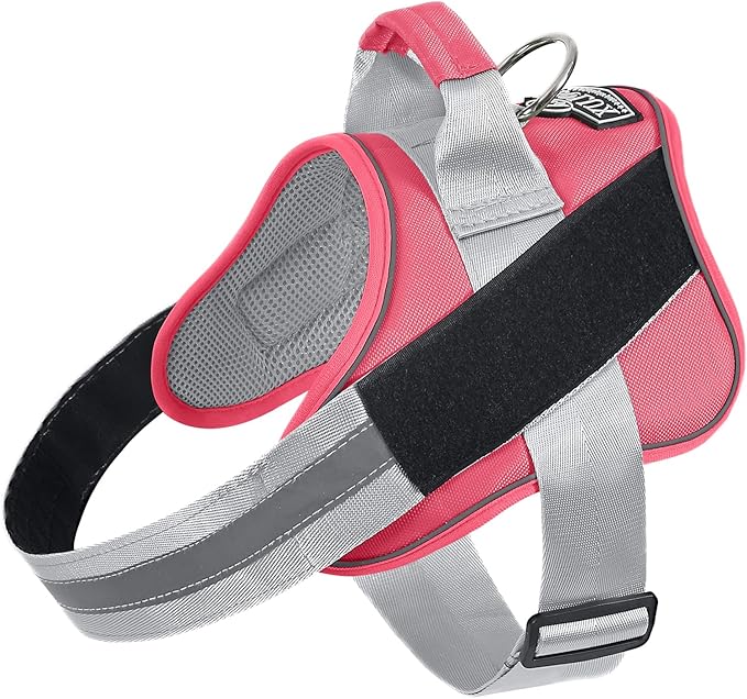 Bolux Dog Harness, No-Pull Reflective Dog Vest, Breathable Adjustable Pet Harness with Handle for Outdoor Walking - No More Pulling, Tugging or Choking