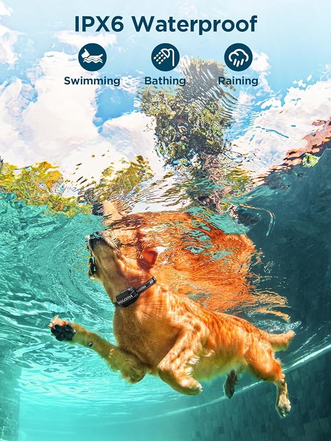 Wireless Dog Fence, GPS Wireless Dog Collar with 3 Correction Modes, Pet Containment System with AI Smart Signal, Electric Dog Fence Collar for Outdoor Use Only.