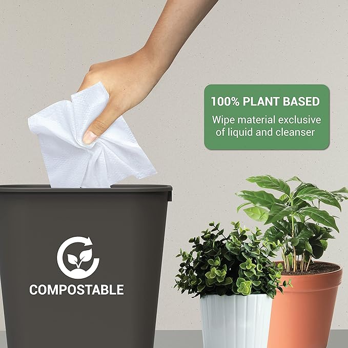 Inspire Naturals Pet Wipes for Dogs and Cats 100% Natural Plant Based with Organic Antioxidants, Dog Wipe Cleaning Deodorizing | Cat Wipes | Puppy Wipes | Dog Wipes for Paws and Butt (200ct - 4 Pack)