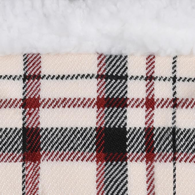 GAMUDA Small Dog Harness Collar and Leash Set, Step in No Chock No Pull Soft Mesh Adjustable Dog Vest Harnesses Plaid Reflective for Dogs Puppy Cats Kitten Rabbit (Warm Beige, M)