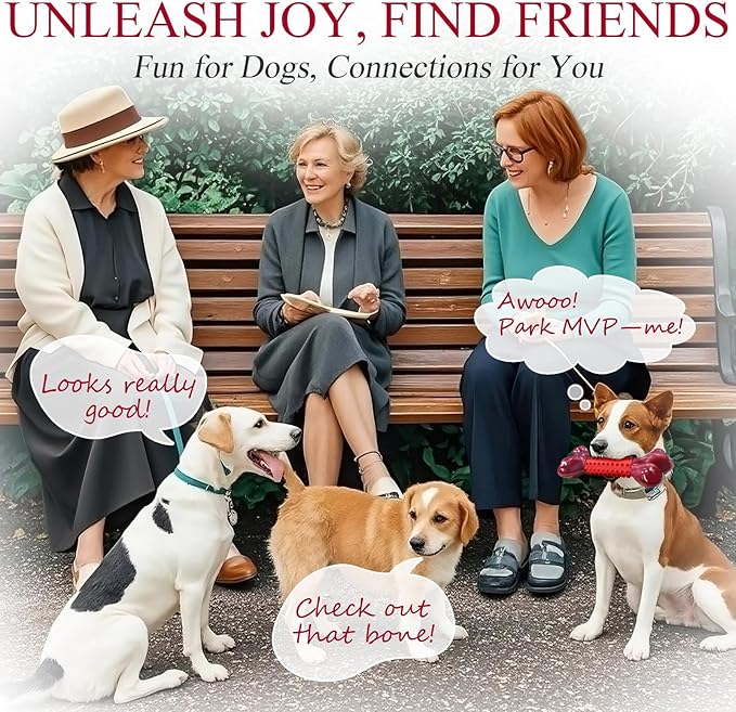 Apasiri 3-Pack Tough Dog Chew Toys for Aggressive Chewers, Beef-Flavored Dog Bones for Large Breed, 8" Nylon & Rubber Chew Toys Long-Lasting Play