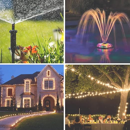 Minoston Outdoor Smart Plug, WiFi Outlet, IP65 Weatherproof, Compatible with Alexa, Google Assistant, Timer & Countdown by Smart Life APP, No Hub Required, FCC Certified, 2 Pack (MP22W)