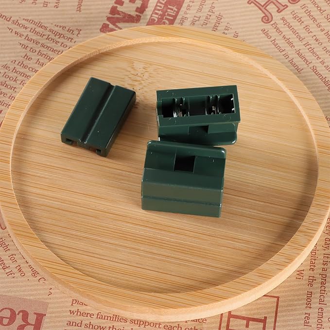 Female Vampire Plug - 25PCS SPT-2 Green Electric Plugs for Christmas Light Strings & Lamps and DIY Projects