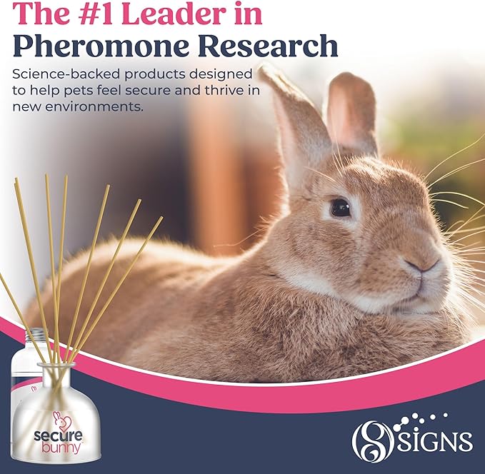 SIGNS SecureBunny Pheromone Home Stick Diffuser 30-Day Starter Kit, Passive Diffuser Naturally Supports Calm and Well-Being Helping Relieve Any Feeling of Anxiety or Stress