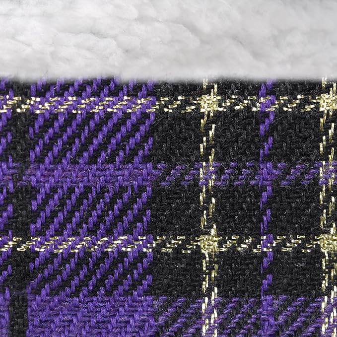 GAMUDA Small Dog Harness Collar and Leash Set, Step in No Chock No Pull Soft Mesh Adjustable Dog Vest Harnesses Plaid Reflective for Dogs Puppy Cats Kitten Rabbit (Warm Purple, L)