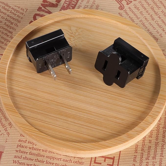 Electric Plugs - 26PCS Male and Female Vampire Plug - SPT-1 Black for Christmas Light Strings & Lamps and DIY Projects
