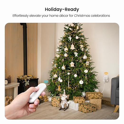 TREATLIFE 3Pack Mini Remote Control Outlet Plug with Magnetic Remote, 15A/1800W Wireless Light Switch for Lamps, Fans, Household Appliances, No Hub Required, 2 Years Warranty