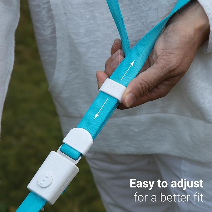 SVD.PET 4-in-1 Hands Free Dog Leash, Versatile Crossbody Dog Leash with Easy Release Buckle, Adjustable Waist Fit for Walking, Jogging and Running Your Pet (Sky Blue)