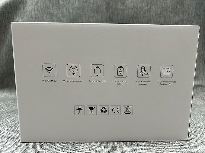 LWOHSI Wireless Home Alarm System with Touch Screen,Smart Home Security System,DIY Door/Window Alarms,Motion Detector,4G Phone Call/SMS/App Instant Alerts,Work with Alexa For House and The Kids Safety