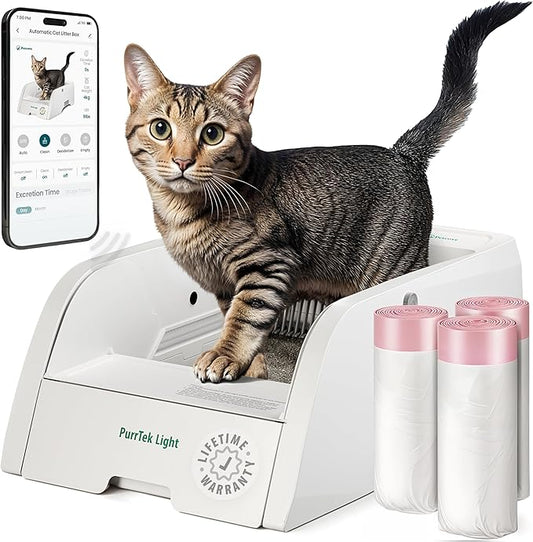 Automatic Self Cleaning Litter Box for Cats with APP Control Smart SelfCleaning Cat LitterBox, Automatic Cleaning, Odor Control, Quiet & Easy Maintenance