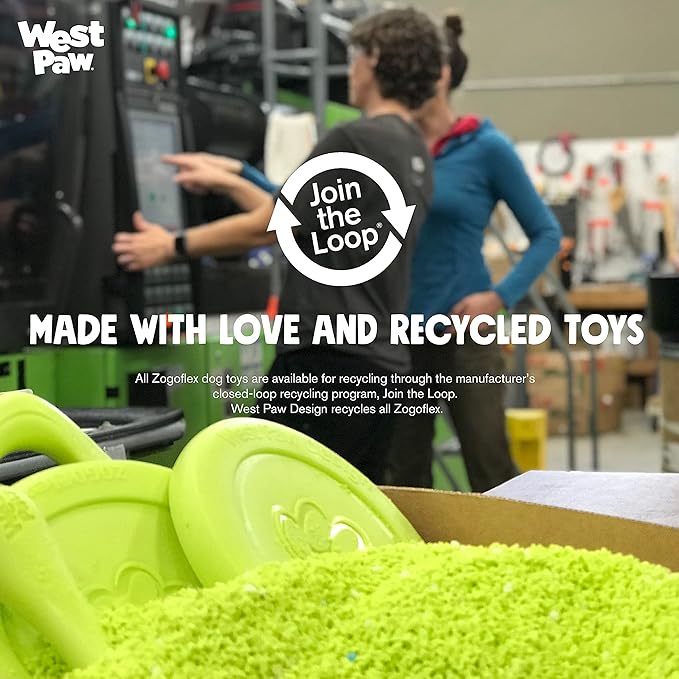 West Paw Zogoflex Qwizl Interactive Treat Dispensing Dog Puzzle Treat Toy for Dogs, Tangerine, Small