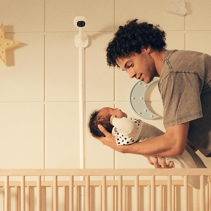 Nanit Pro Smart Baby Monitor - 1080p Wi-Fi Video Camera, 2-Way Audio, See Your Baby from Anywhere, Sound/Motion/Cry Notifications, Night Vision