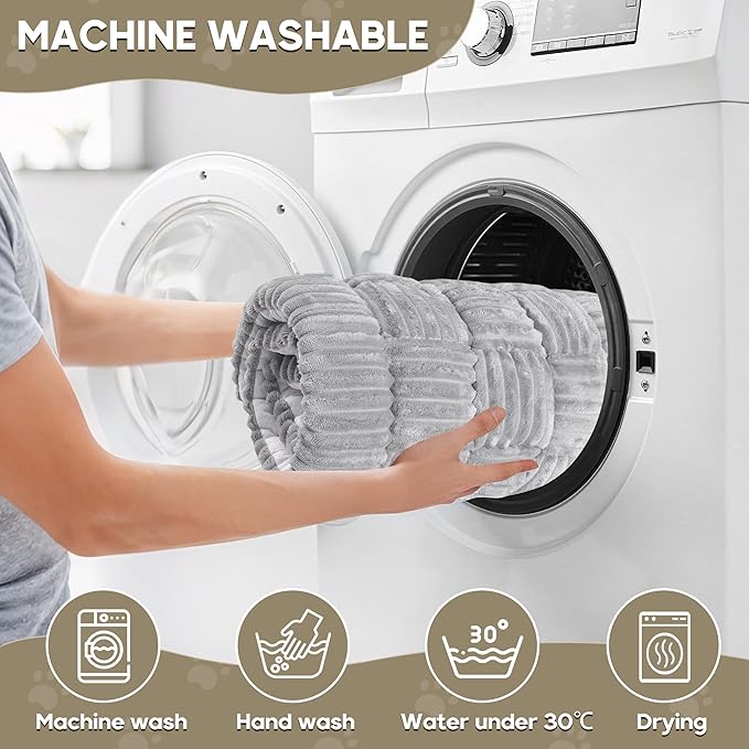 Dog Car Bed Mat, Non-Slip Backseat Extender Pet Blanket, Plaid Dog Bed for Trucks, Sedans & Large SUVs, Chew-Resistant Travel Pad for Dogs, Easy Clean & Scratch-Proof & Comfort(56"x28.7" Light Gray